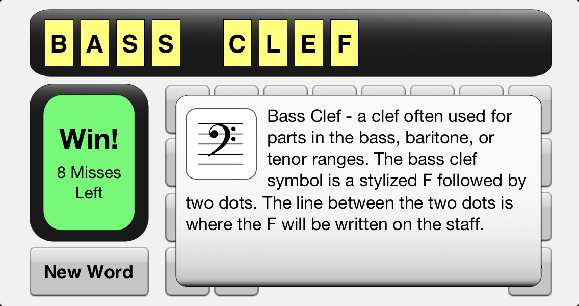 iPhone 5 Definition Bass Clef
